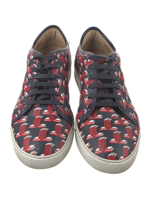Lanvin Leather Printed Sneakers