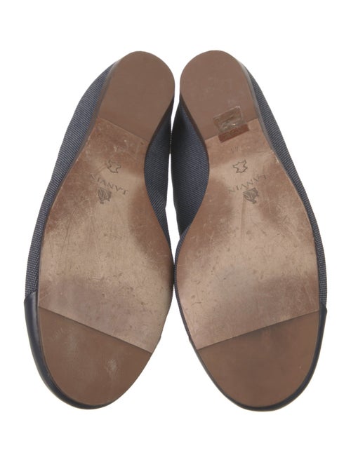 Lanvin Leather Trim Embellishment Ballet Flats