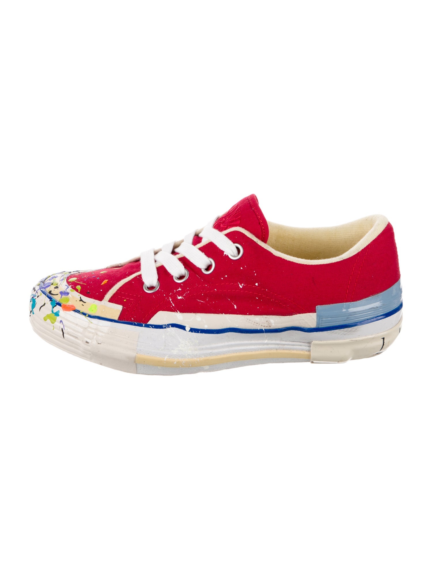 Lanvin Canvas Printed Sneakers