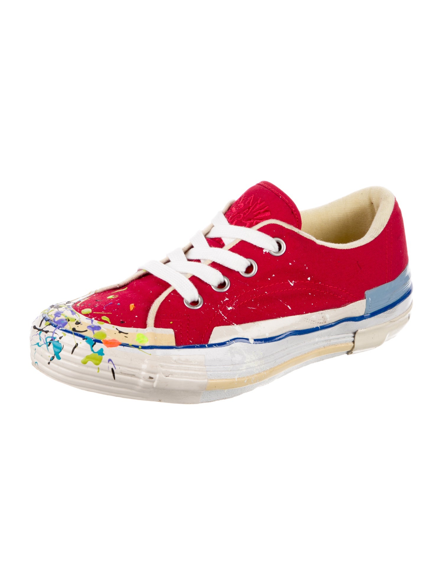 Lanvin Canvas Printed Sneakers