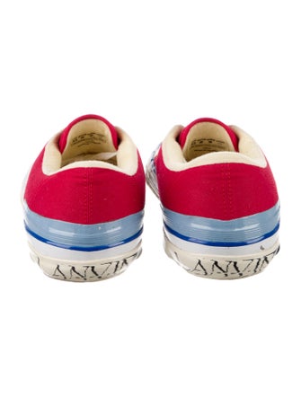 Lanvin Canvas Printed Sneakers
