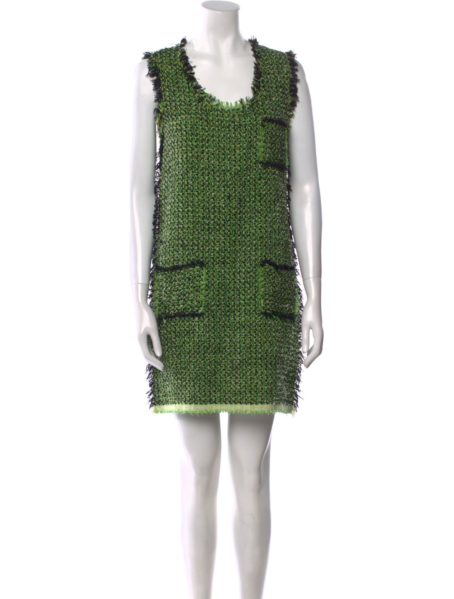 Lanvin Scoop Neck Mini Dress