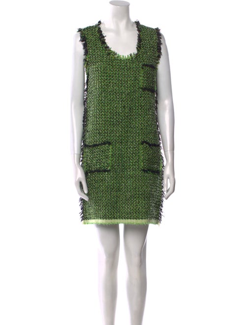 Lanvin Scoop Neck Mini Dress