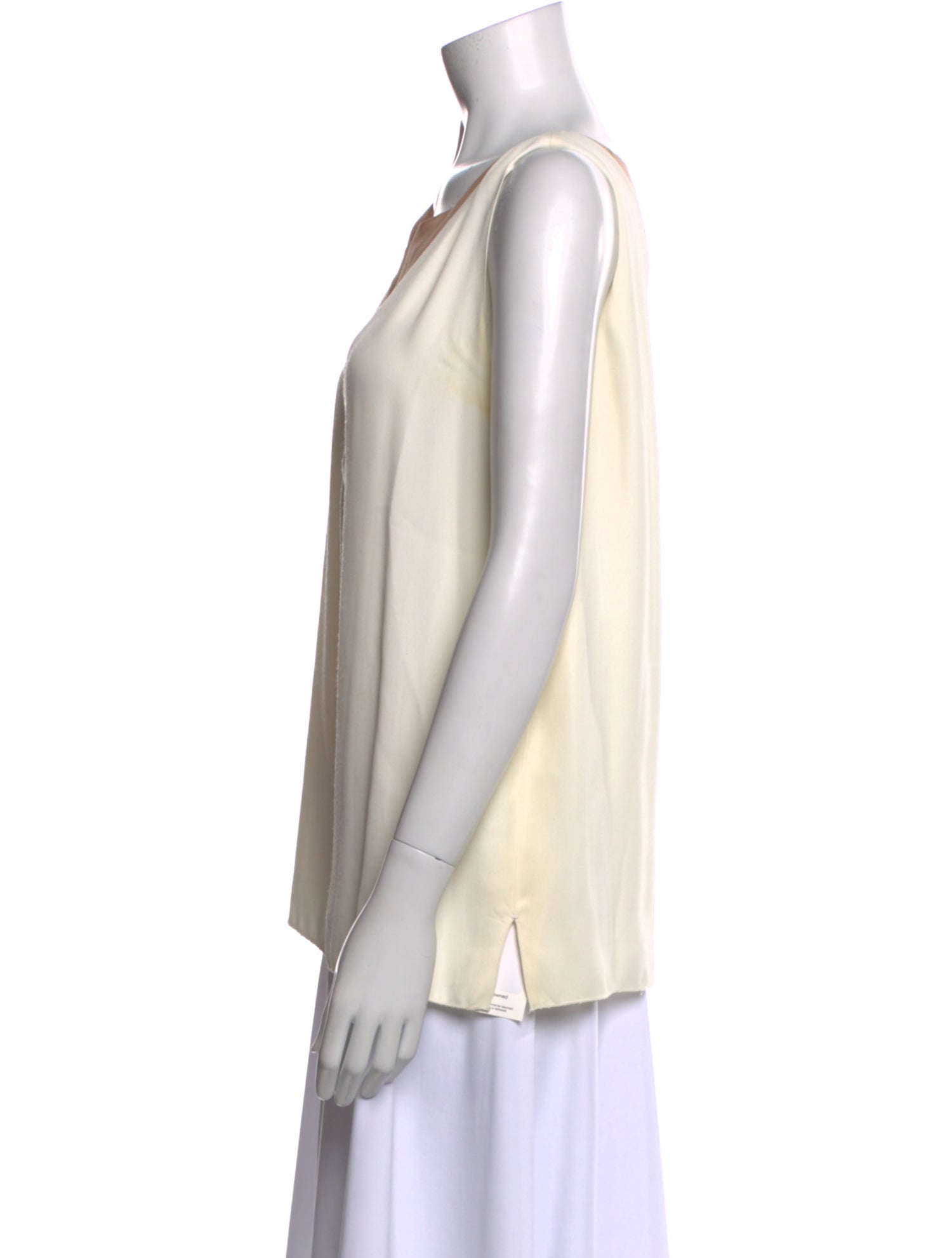 Lanvin Scoop Neck Sleeveless Blouse