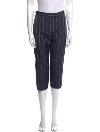 Lanvin Striped Straight Leg Pants