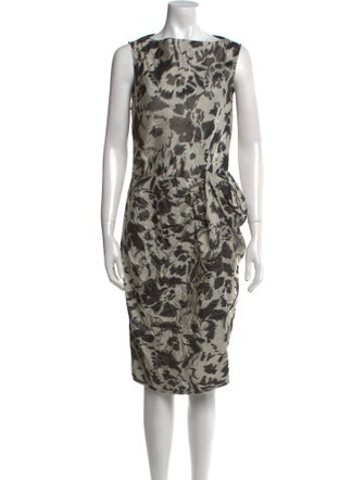 Lanvin Silk Knee-Length Dress