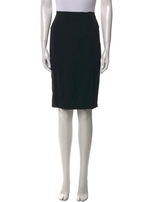 Lanvin Raw-Edge Trim Knee-Length Skirt