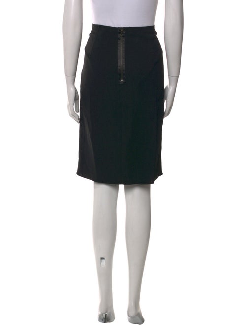 Lanvin Raw-Edge Trim Knee-Length Skirt