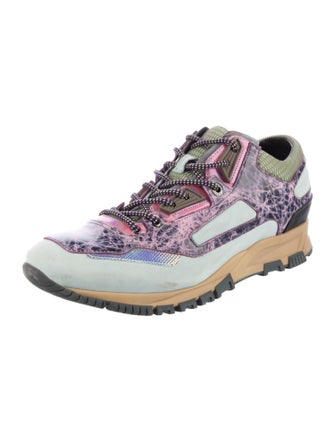 Lanvin Leather Printed Sneakers
