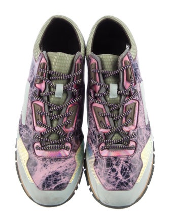 Lanvin Leather Printed Sneakers