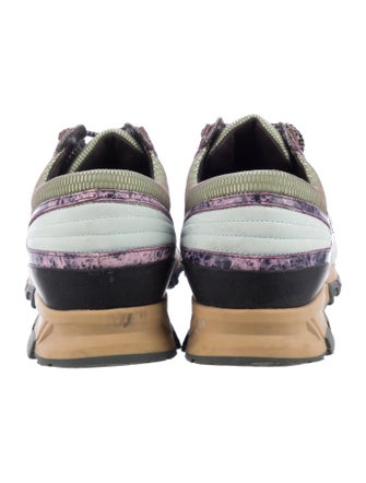 Lanvin Leather Printed Sneakers