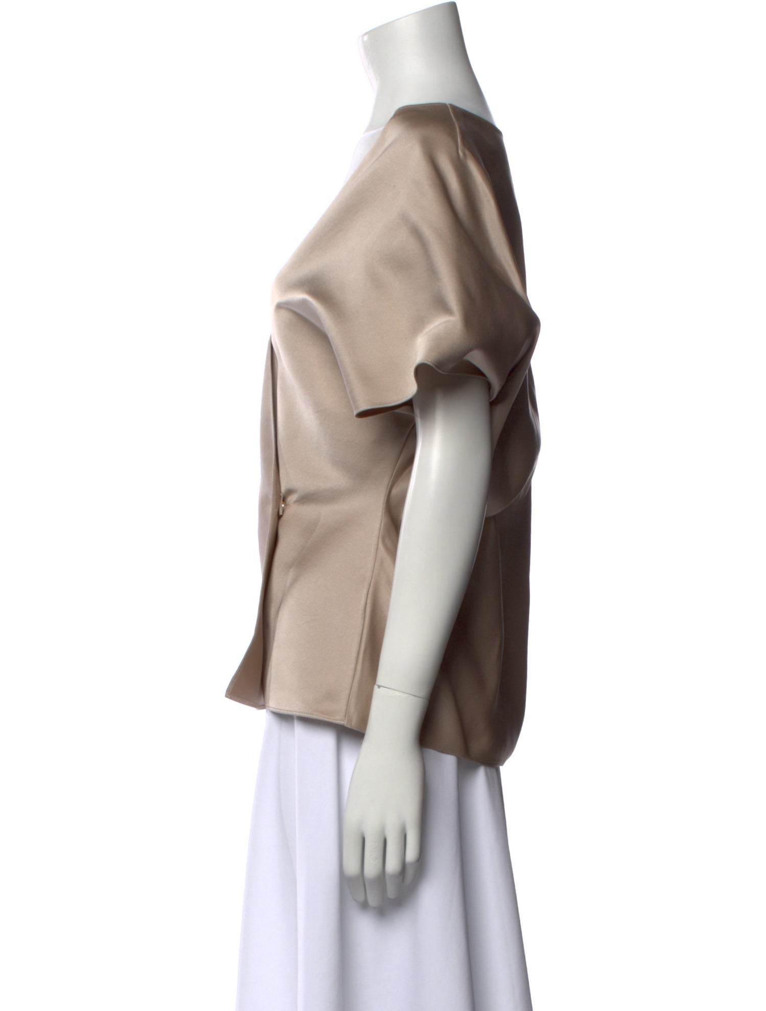 Lanvin V-Neck Short Sleeve Blouse w/ Tags