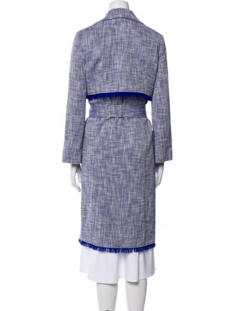 Lanvin Colorblock Pattern Trench Coat