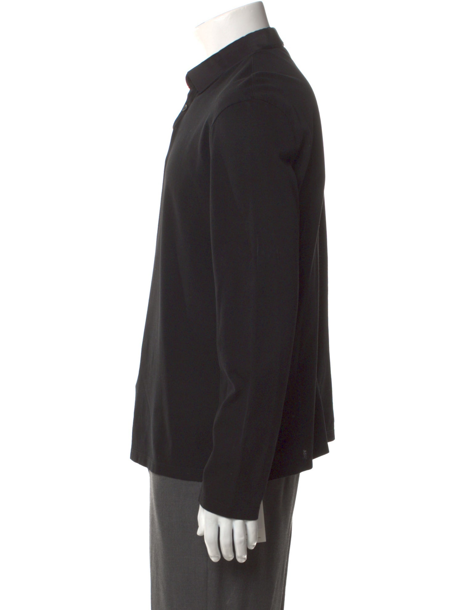 Lanvin Collar Long Sleeve Polo Shirt