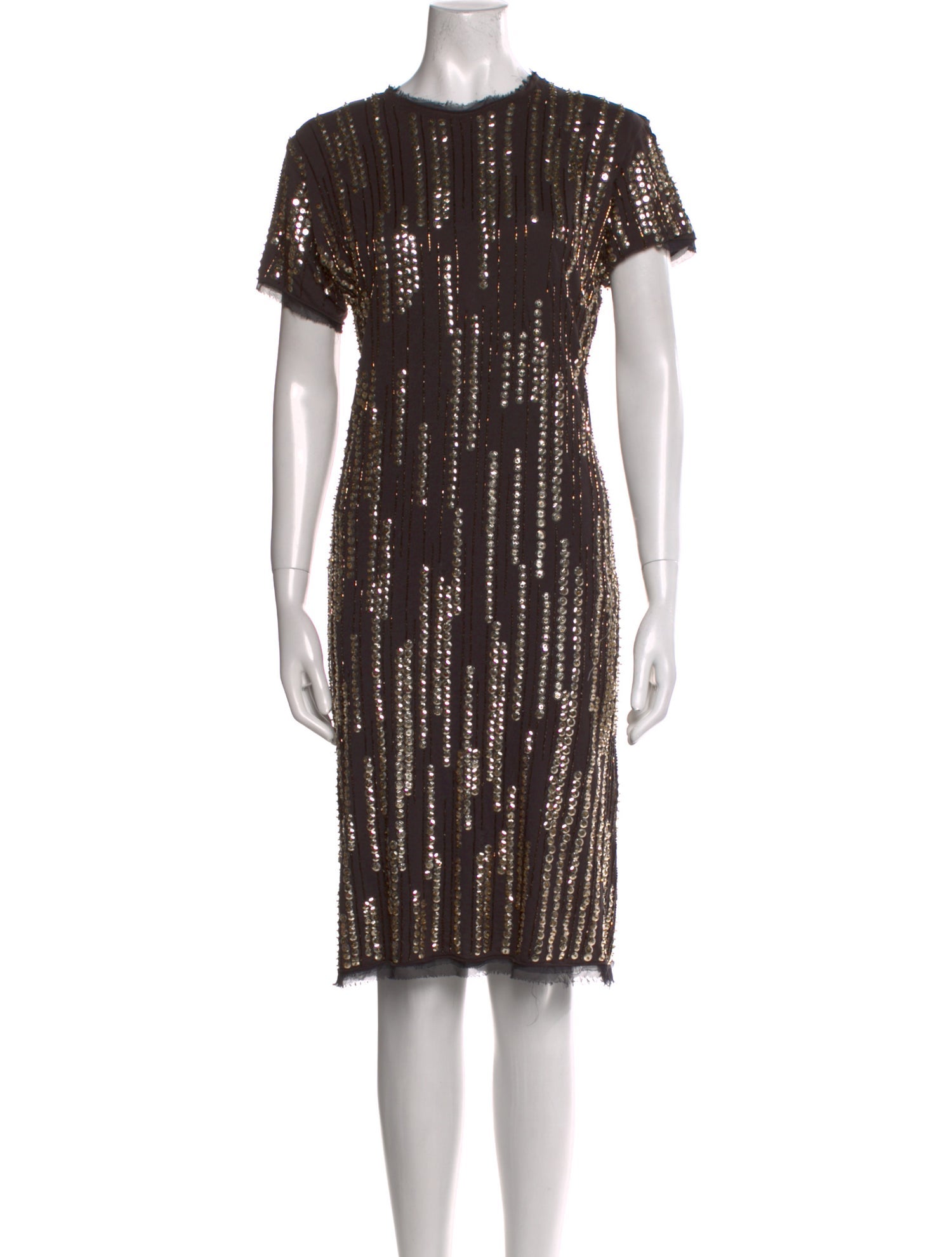 Lanvin Crew Neck Knee-Length Dress
