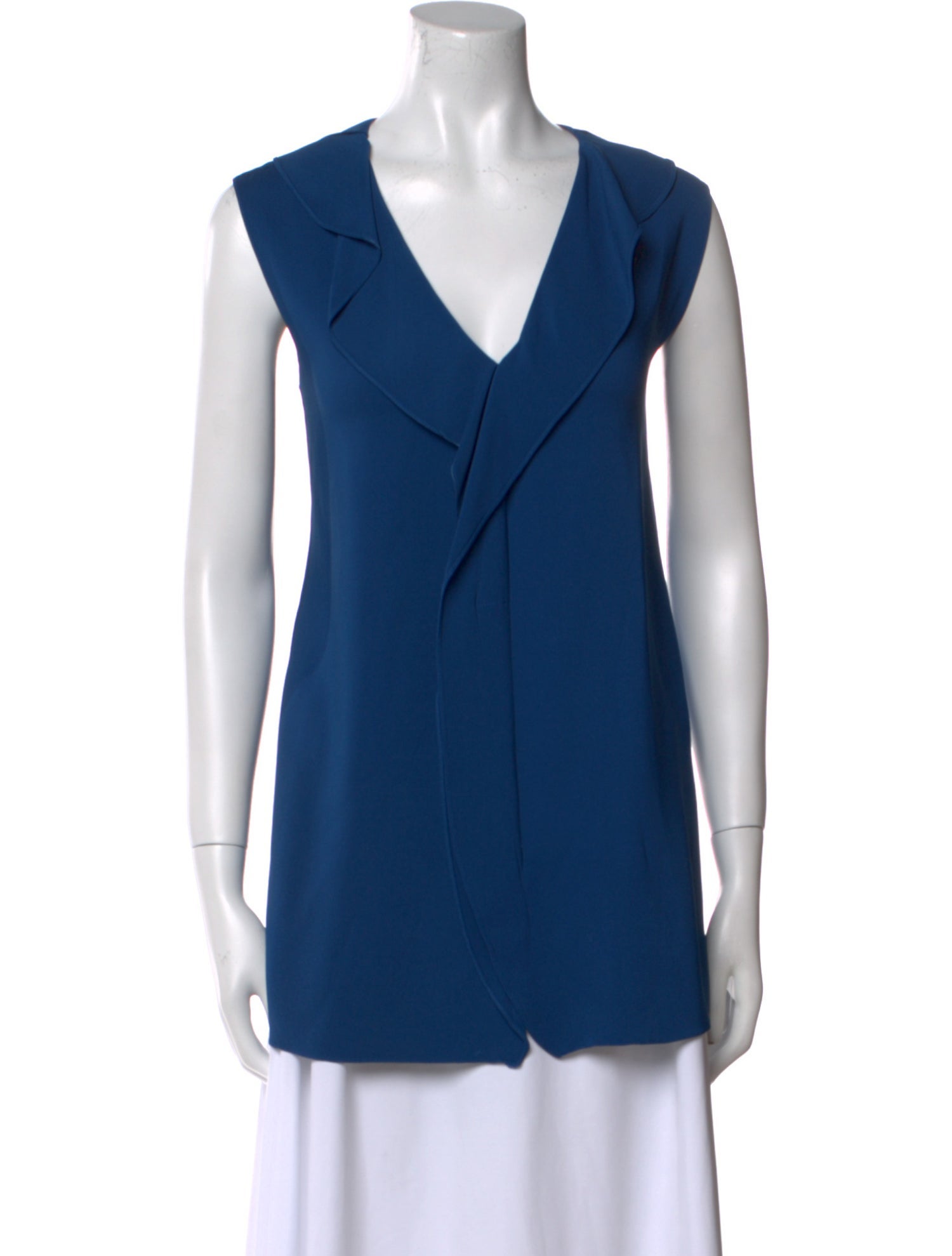 Lanvin V-Neck Sleeveless Top