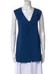 Lanvin V-Neck Sleeveless Top