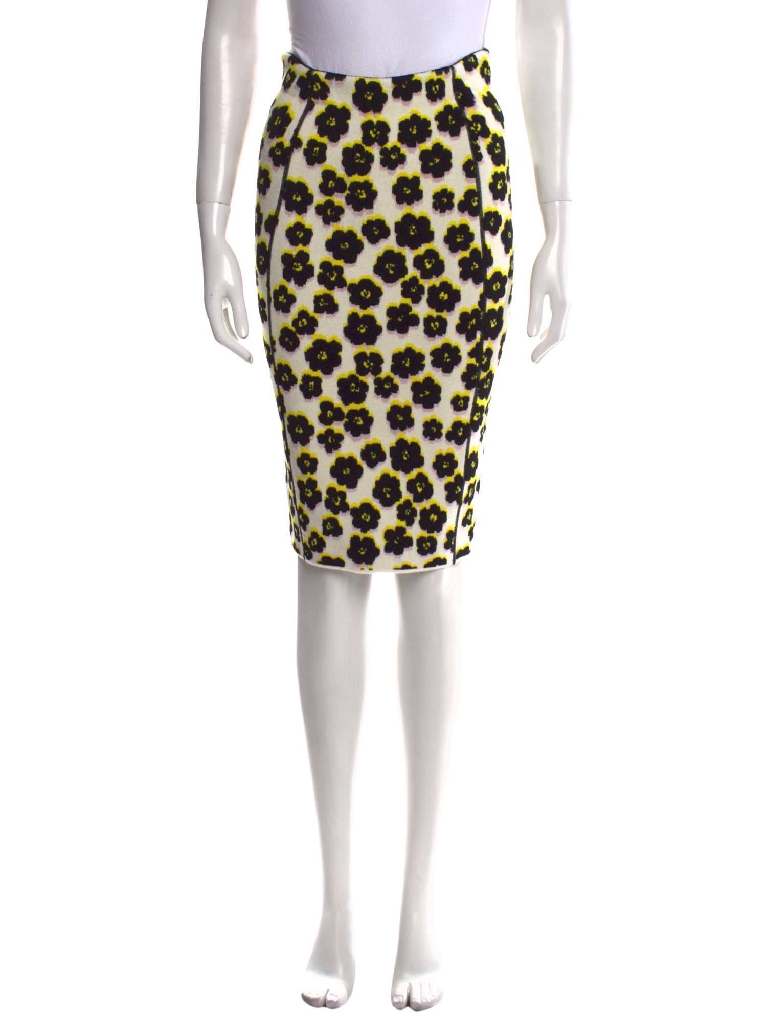Lanvin Animal Print Knee-Length Skirt