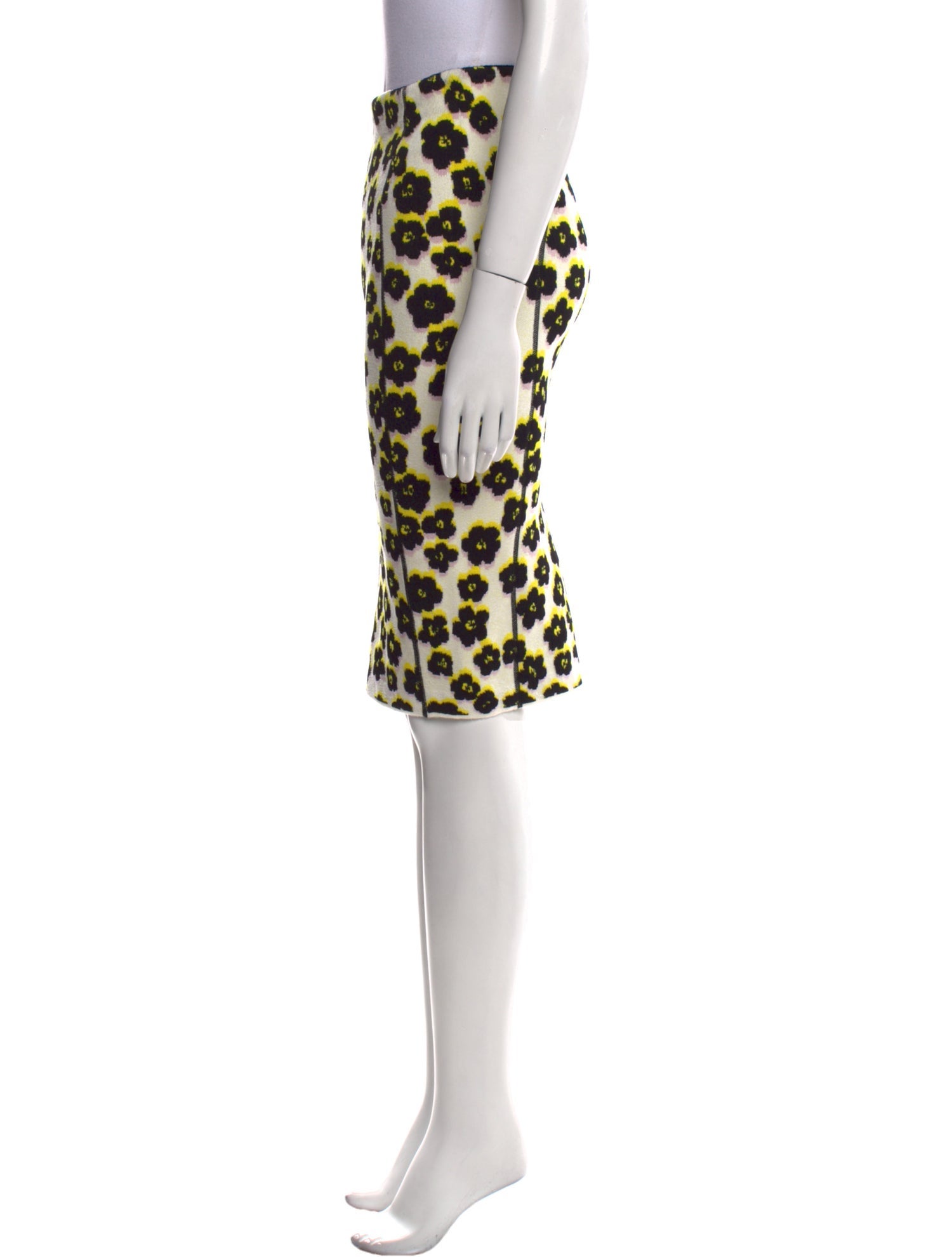 Lanvin Animal Print Knee-Length Skirt