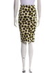 Lanvin Animal Print Knee-Length Skirt