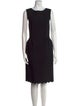 Lanvin Bateau Neckline Knee-Length Dress