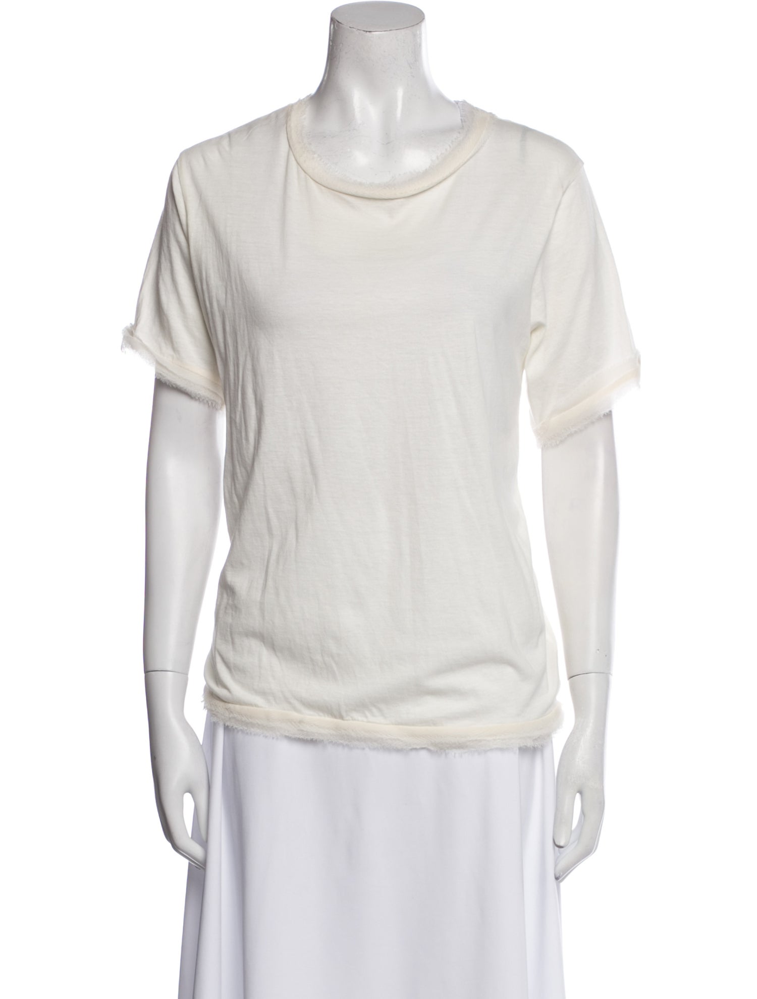 Lanvin Scoop Neck Short Sleeve T-Shirt
