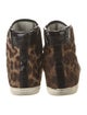 Lanvin Ponyhair Animal Print Sneakers
