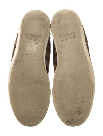 Lanvin Ponyhair Animal Print Sneakers