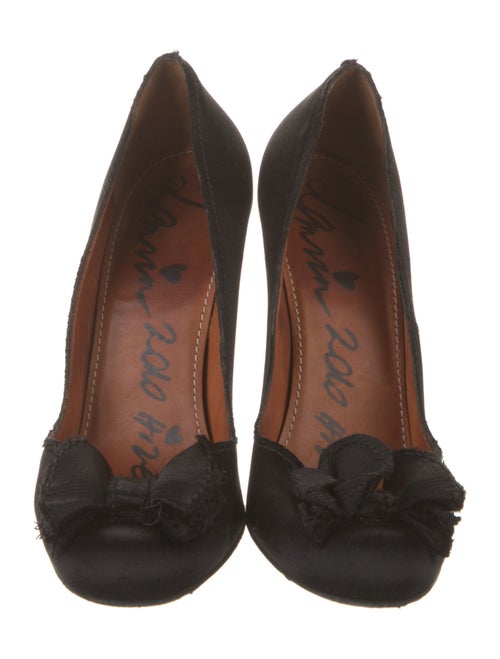 Lanvin Satin Bow Accents Pumps