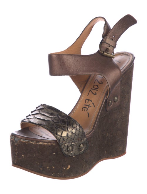 Lanvin Printed Slingback Sandals