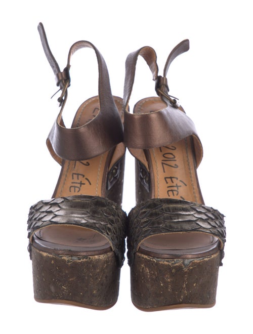 Lanvin Printed Slingback Sandals