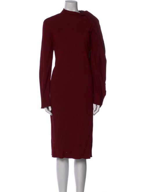 Lanvin Mock Neck Midi Length Dress