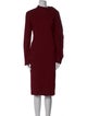 Lanvin Mock Neck Midi Length Dress