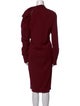 Lanvin Mock Neck Midi Length Dress
