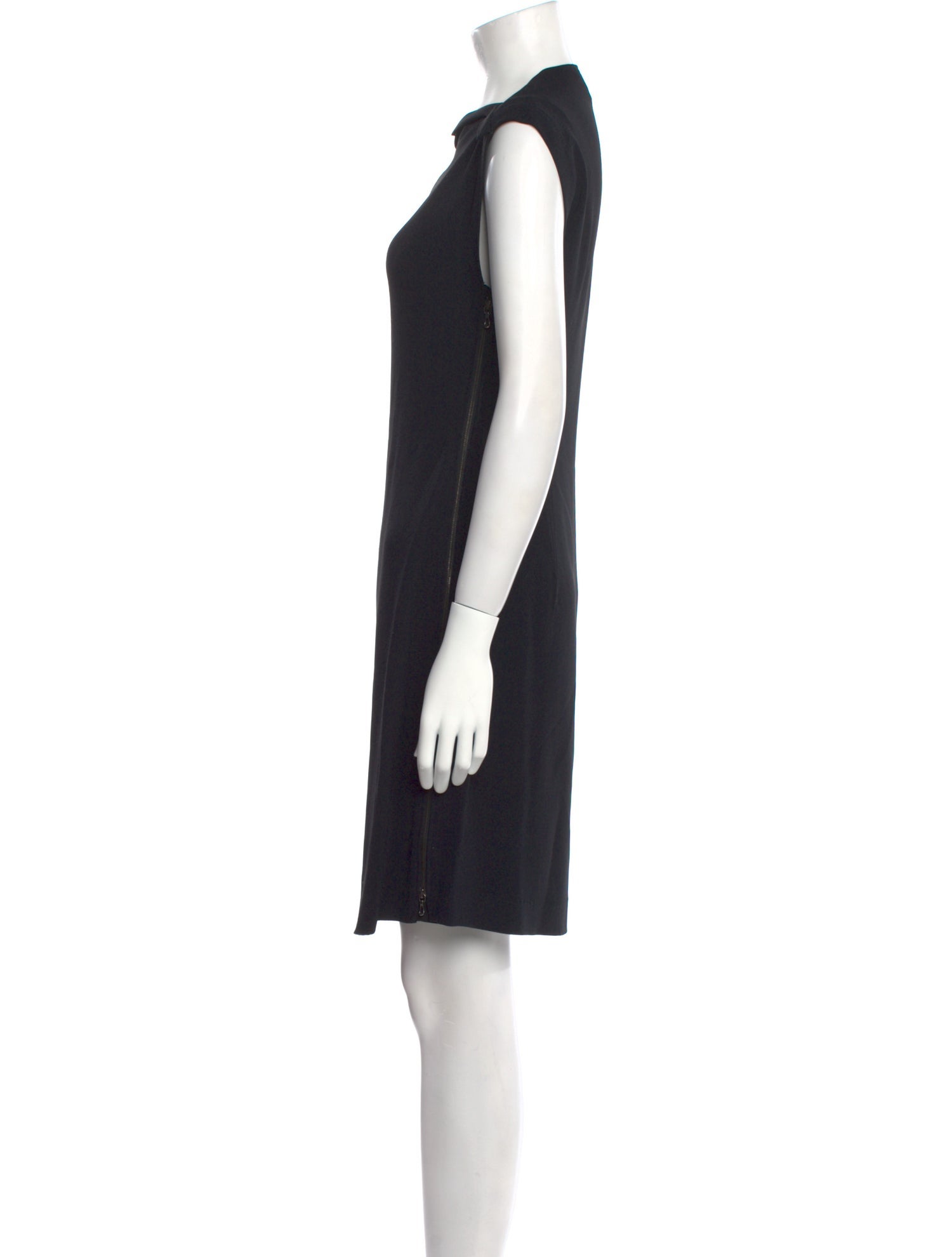 Lanvin Cowl Neck Knee-Length Dress
