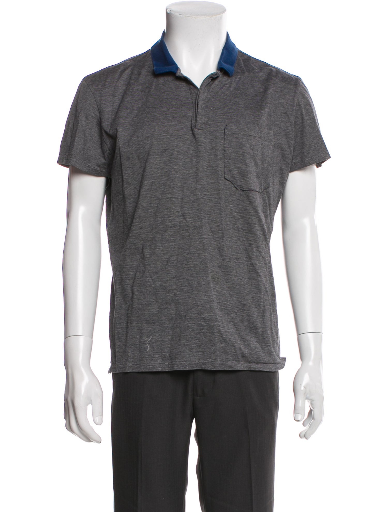 Lanvin Crew Neck Short Sleeve Polo Shirt