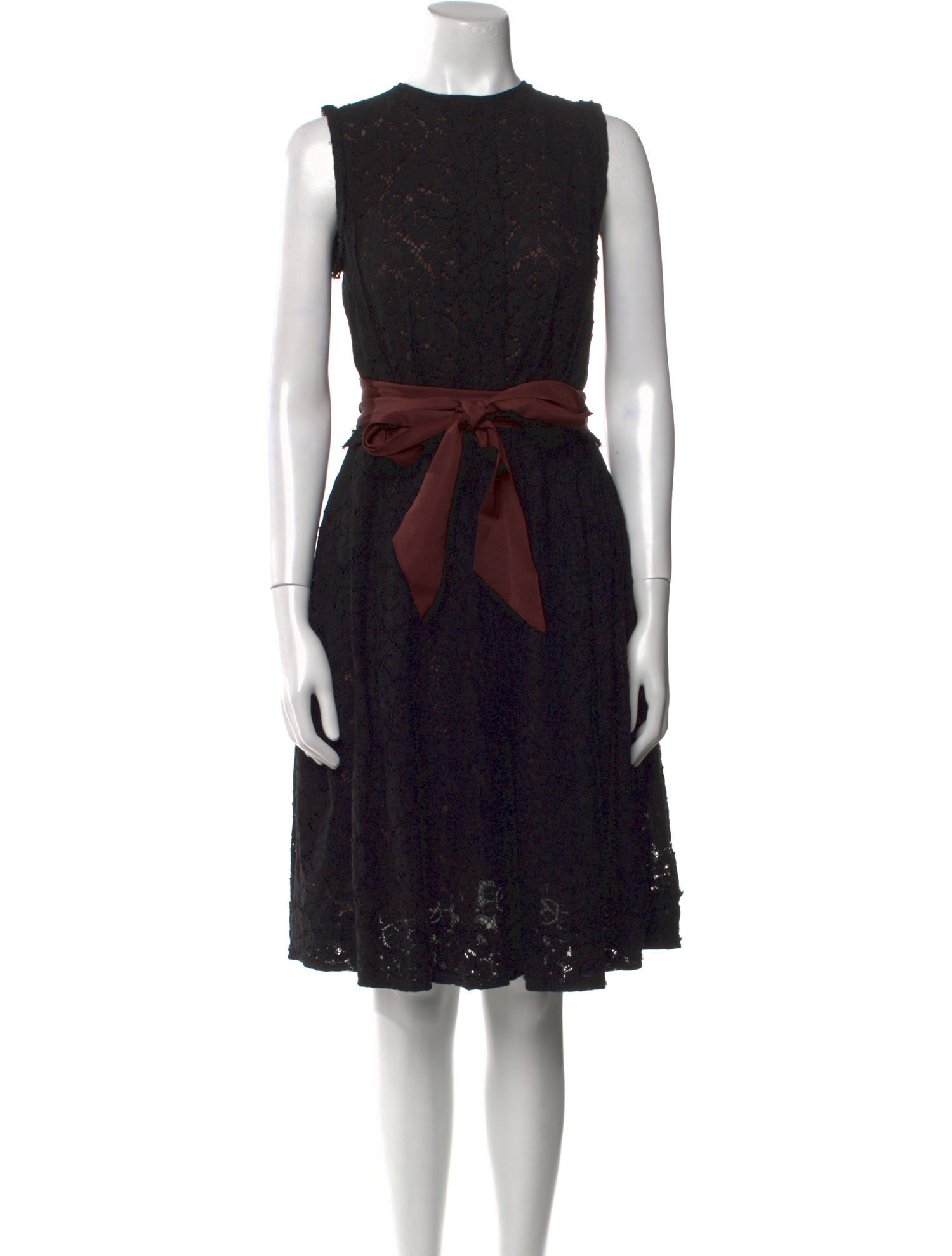 Lanvin Lace Pattern Knee-Length Dress