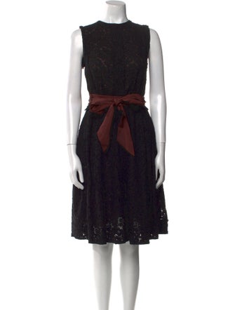 Lanvin Lace Pattern Knee-Length Dress