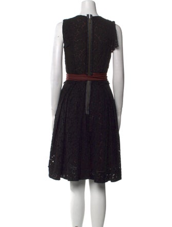 Lanvin Lace Pattern Knee-Length Dress
