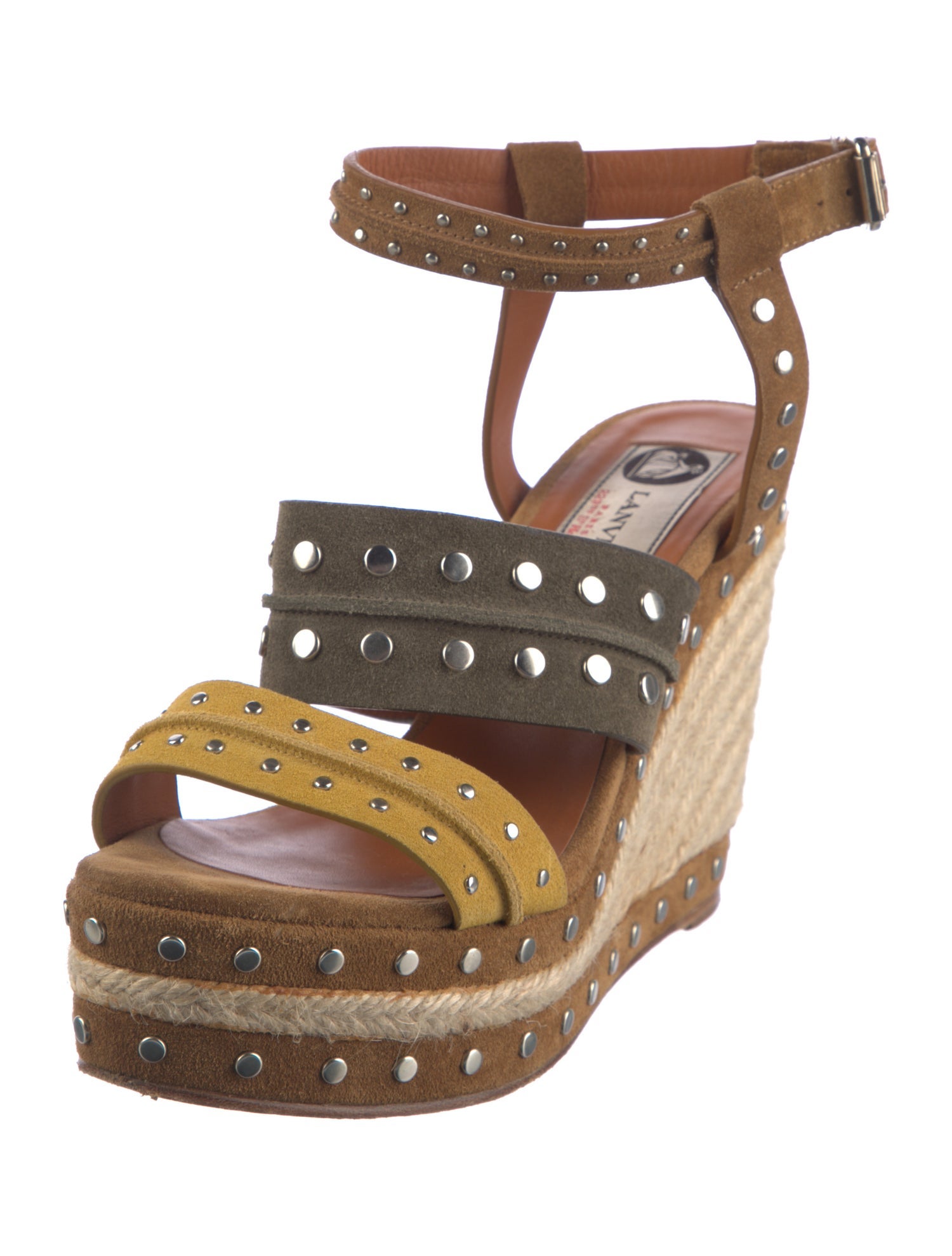 Lanvin Suede Printed Espadrilles