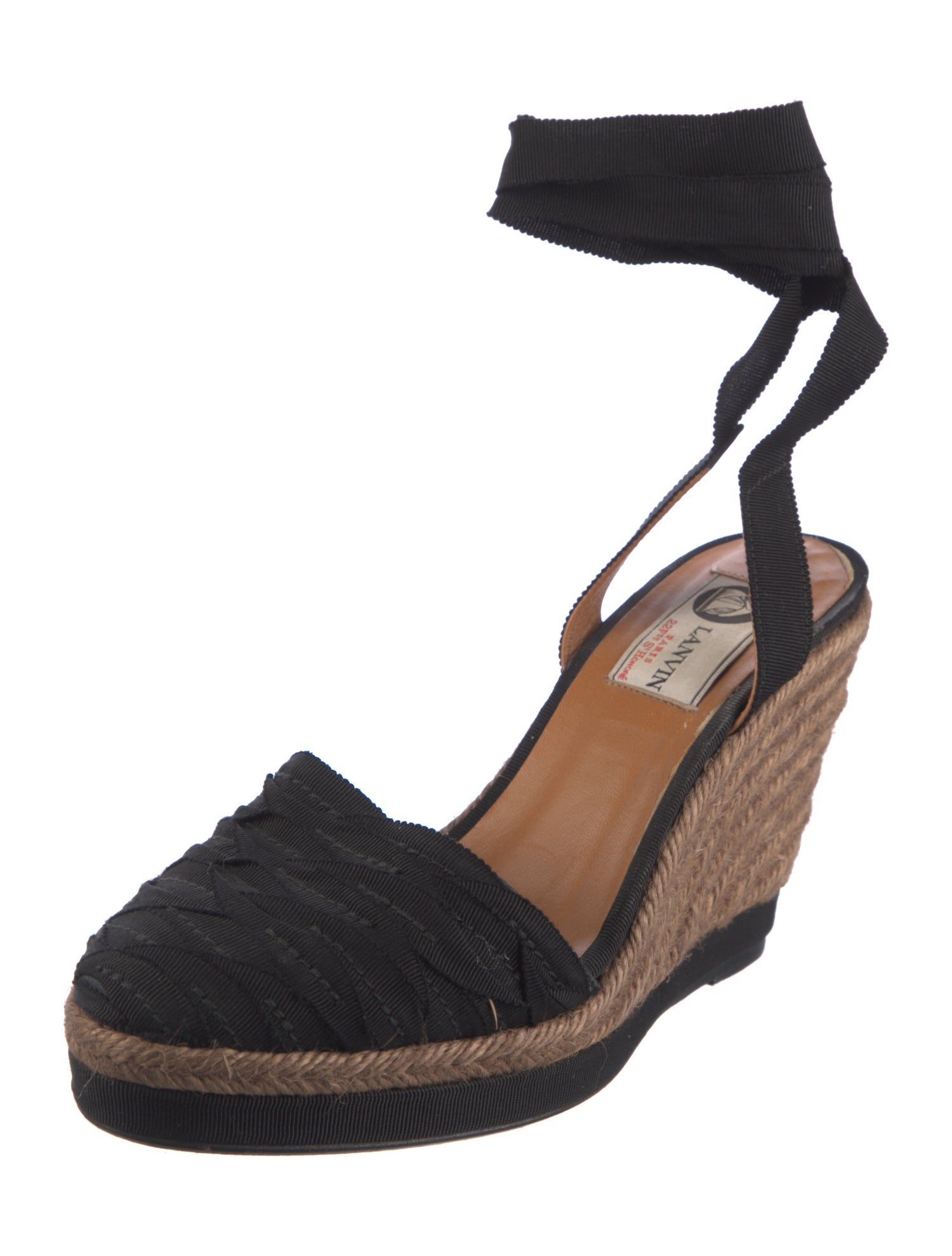 Lanvin Jute Slingback Pumps