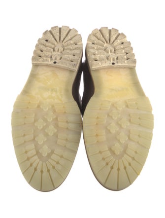 Lanvin Leather Colorblock Pattern Monk Straps