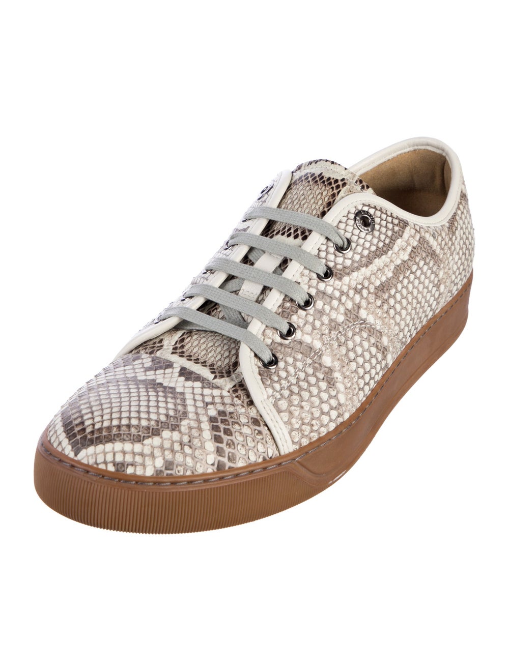 Lanvin Python Low Top Sneakers Neutrals Animal Pr… - image 2