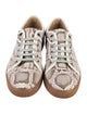 Lanvin Python Animal Print Sneakers