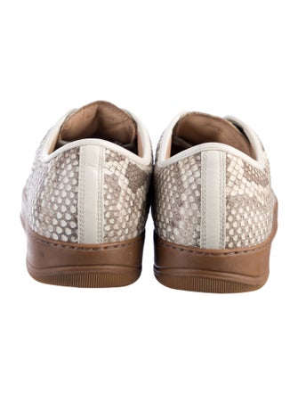 Lanvin Python Animal Print Sneakers