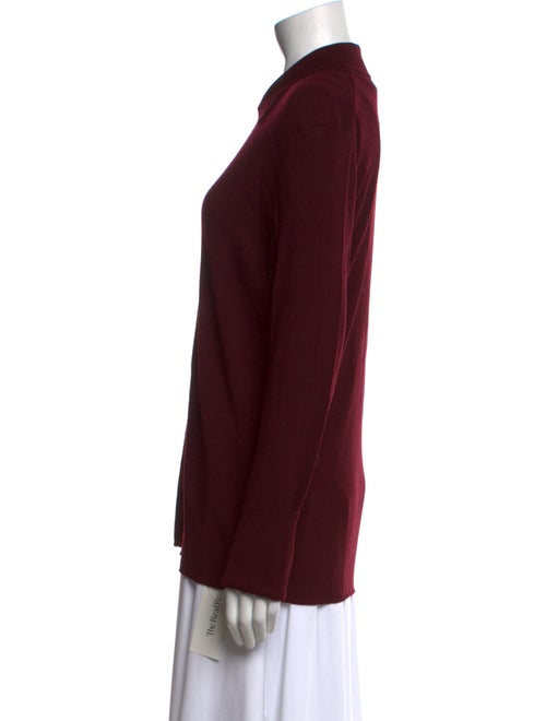 Lanvin Wool Long Sleeve Button-Up Top