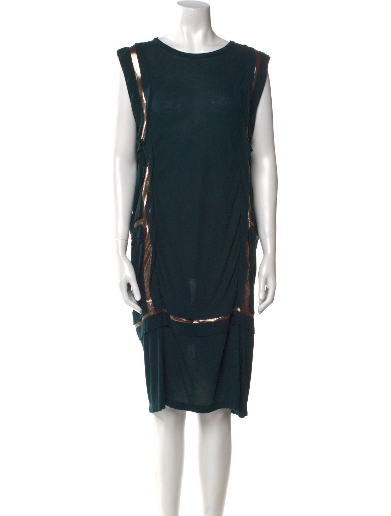 Lanvin Bateau Neckline Knee-Length Dress