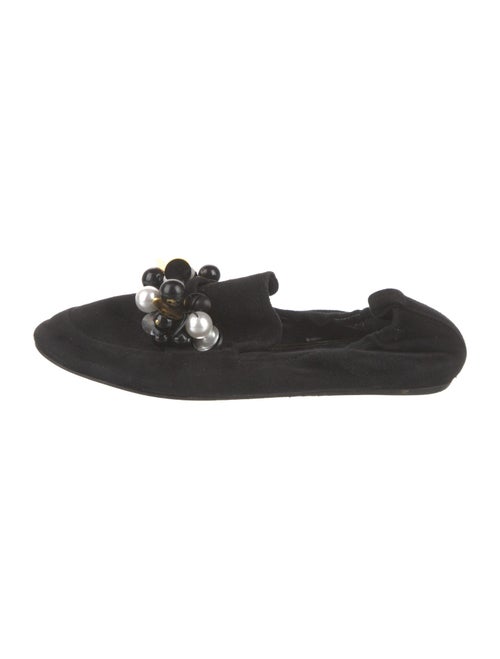Lanvin Suede Sequin Embellishments Flats