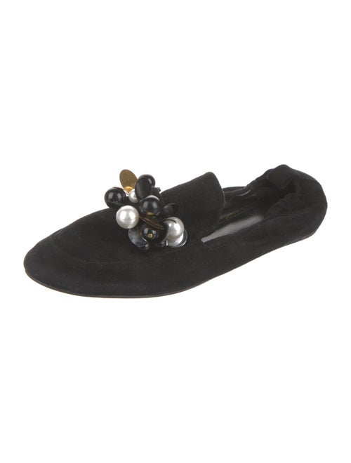 Lanvin Suede Sequin Embellishments Flats