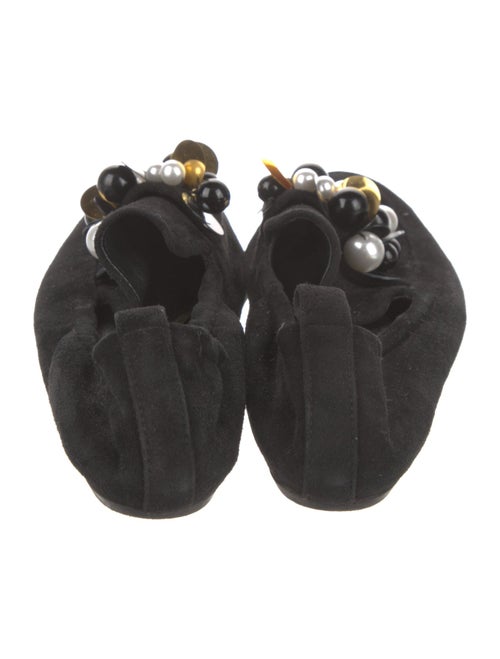 Lanvin Suede Sequin Embellishments Flats